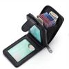 with Buckle Men's Zipper Wallet 11/16 Slots Portable Coin Purse PU Leather Card Holder  Female