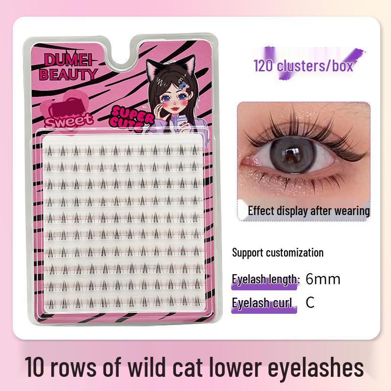 10-Row Autumn Leaf & Sunflower Faux Eyelashes - Flat, Glue-Free