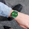 Student Watch Men's Business Luminous Quartz Watch Men's Watch Green Water Ghost Watch