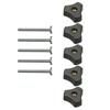 T Track Bolts Knob Set 5 T Track Bolts Nuts Accessories for Wood Processing Jigs 10PCS