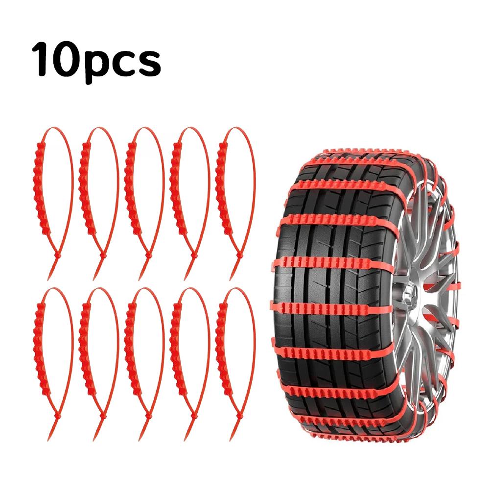 

Универсальная цепь противоскольжения, аварийная зимняя регулируемая противоскользящая цепь, подходящая для большинства автомобилей, грузовиков, внедорожников, колеса, противоскользящая стяжка