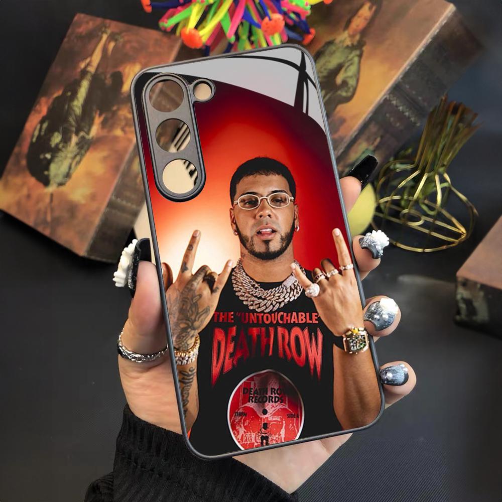 

Fashion Hot Rapper Anuel AA Phone Case For Samsung Galaxy S26 S25 S24 S23 S22 S20 S21 Ultra Plus Fe Colored Silver Cover Galaxy S25plus