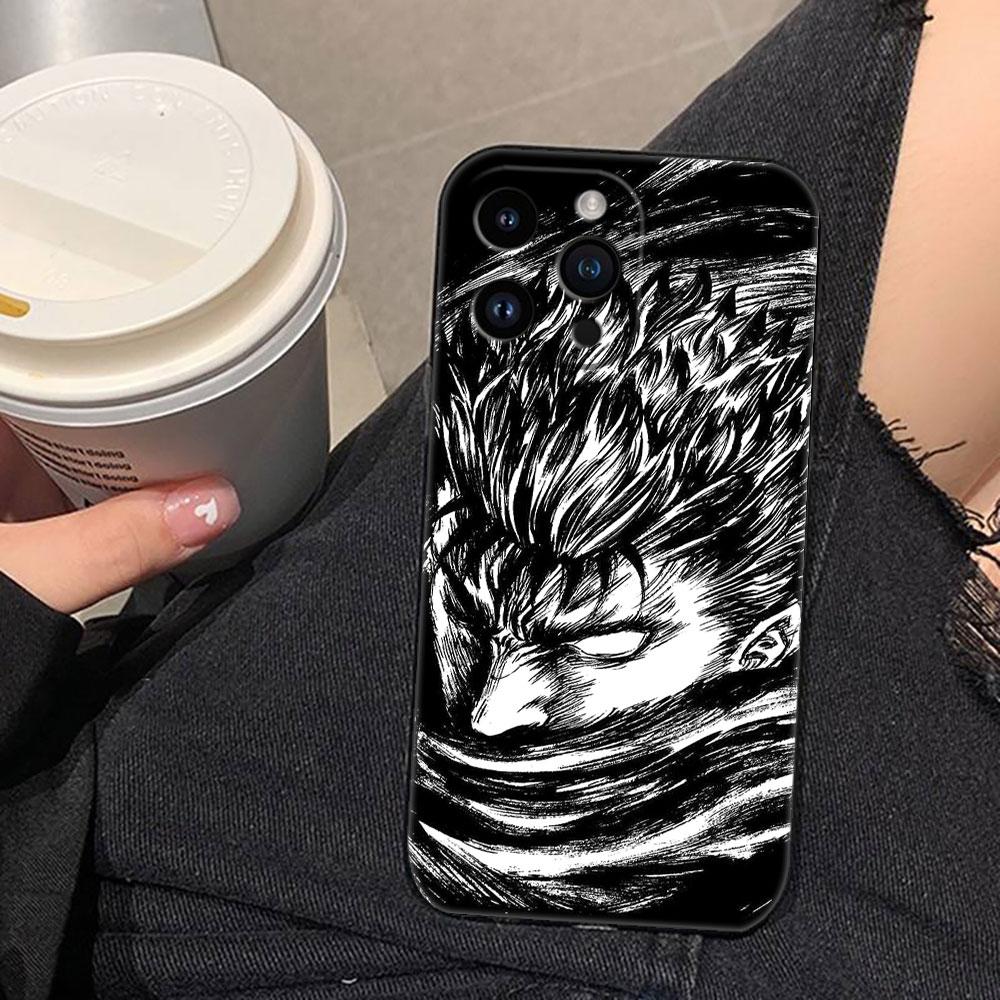 

Comic B-Berserk Guts Cover Phone Case For iphone Apple 17 AIR 16E 16 15 14 13 12 11 Pro XR Max 8 7 Plus TPU Case Funda Shell IPHONE12
