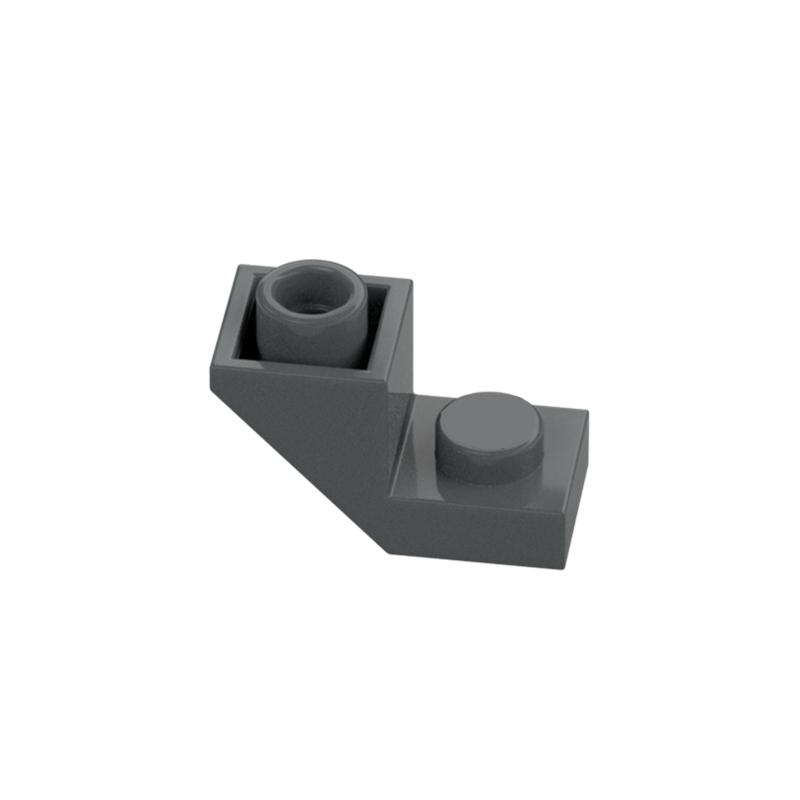 

ROOF TILE 1X2, INVERTED, DEG. 45, W/ CUT Compatible Bricks, Slopes 2310 Self-Locking Bricks Building Blocks Toys Accessories 30pcs темно-сірий колір