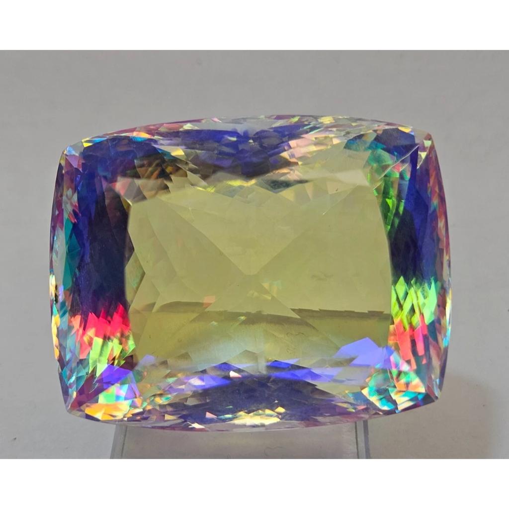 Natural Cushion Mystic Topaz Rainbow Color 276-278 Ct Stunning Gemstone