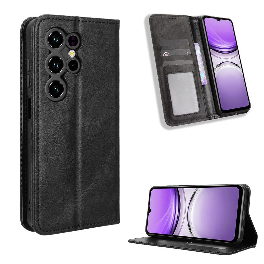 Flip Cases for Oukitel C2 2025 PU Leather Full-Body Protection Shockproof Durable Retro Phone Case