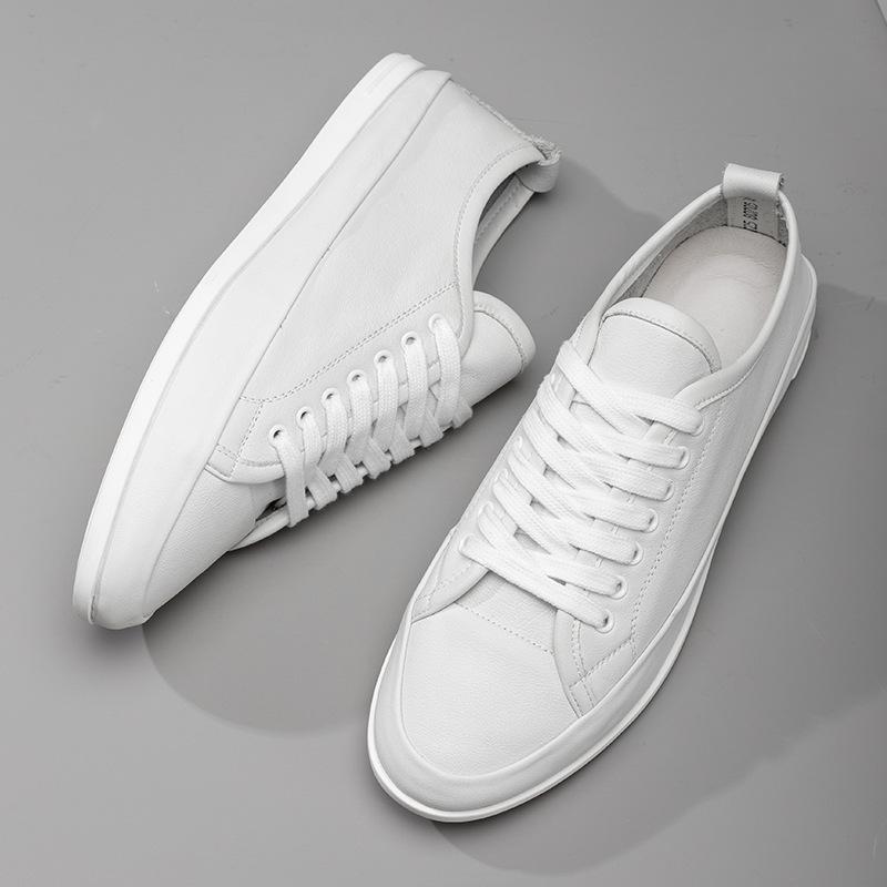 Wenzhou 2025 direct supply white shoes men's versatile trendy shoes fashion breathable white board shoes men's Korean version casual shoes