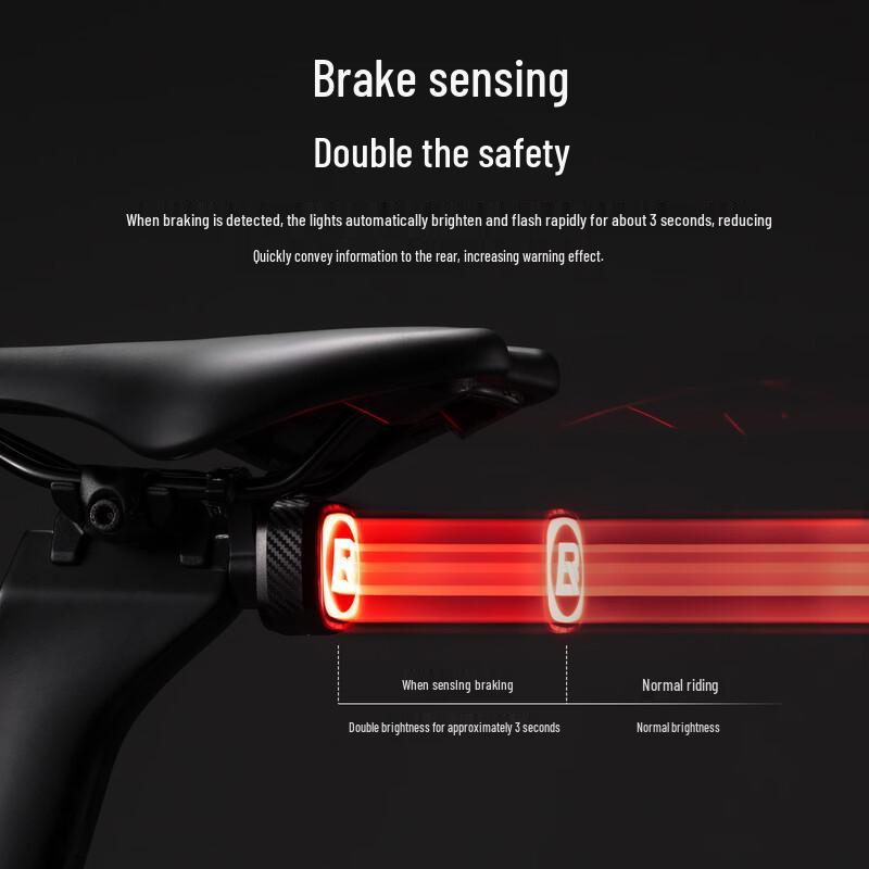 Rockbros Smart Sensor Bicycle Expression Tail Light