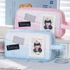 Handheld Pen Bag Large Capacity Pencil Pouch Portable Stationery Organizer  Gift