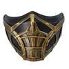 Stunning Mortal Kombat Scorpion Half Face Mask Crafted From Durable Resin For Cosplay Events