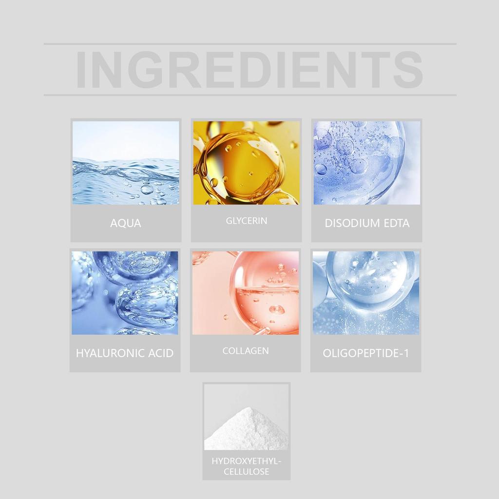 EELHOE Hyaluronic Acid Facial Set 1 Set, Gentle Hydration, Nourishing Skin Roller, Firms and Smooths Skin, Reduces Fine Lines, Facial Care