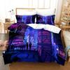 New York City Night View Bedding Set Queen King Size Comforter Cover / Duvet Cover Pillowcase Set Soft Home Textile Bedclothes