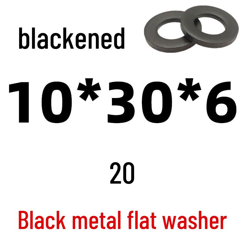 Thickened Black Iron Flat Washer for Screws, Non-standard Round Design