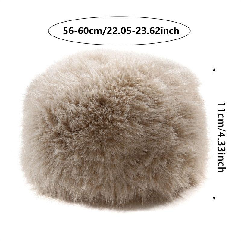 Women Plush Fisherman Hat Fluffy Fur Bucket Hat Warm Women's Winter Hat Thicken Cold Snowy Day Panama Cap