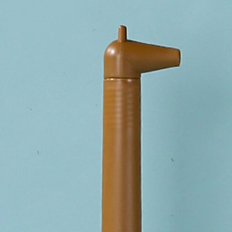 Roztomilý čisticí kartáč na toaletu ve tvaru žirafy, kartáč na toaletu a držák, čistič na toaletu s dlouhou rukojetí pro čištění toalety