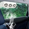 Car Solar Powered Window Exhaust Fan Car Air Purifier Car Solar Power Air Vent Radiator Fan Ventilation Fan