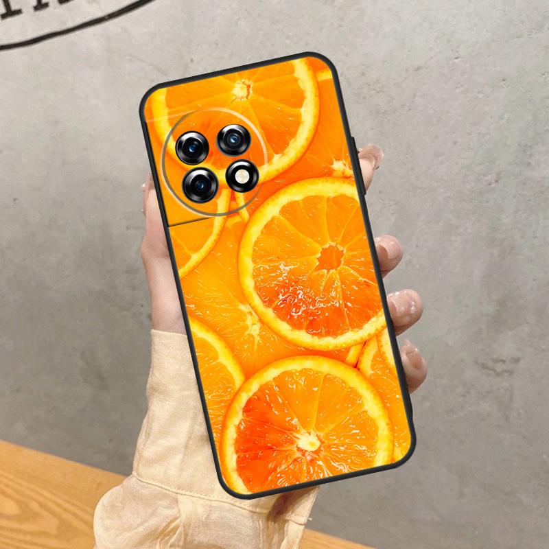 Summer Fruit Orange Case For OnePlus 15 15R 13 13R 13T 12 12R 11 10 10R 10T 8T Nord 5 CE 4 2 3 Lite N20 N30 Cover