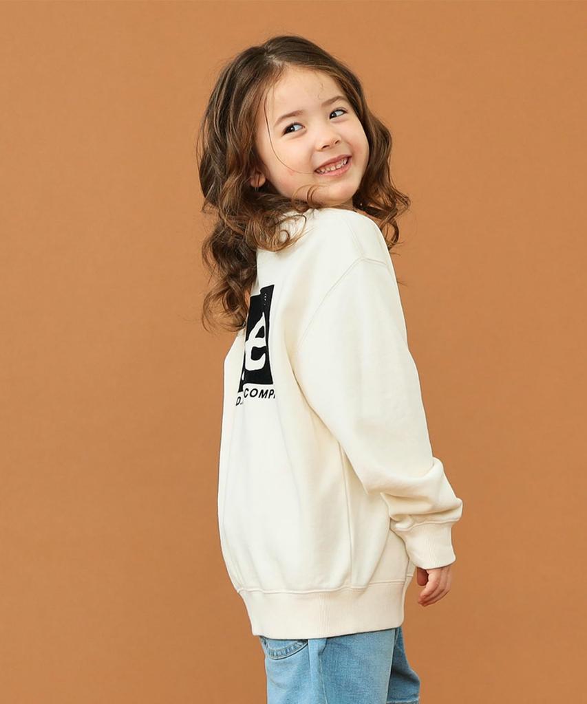 Φούτερ Lee με Λογότυπο Πλάτης Μεγέθη Παιδικά Εκρού Εκτύπωση, 110cm-150cm