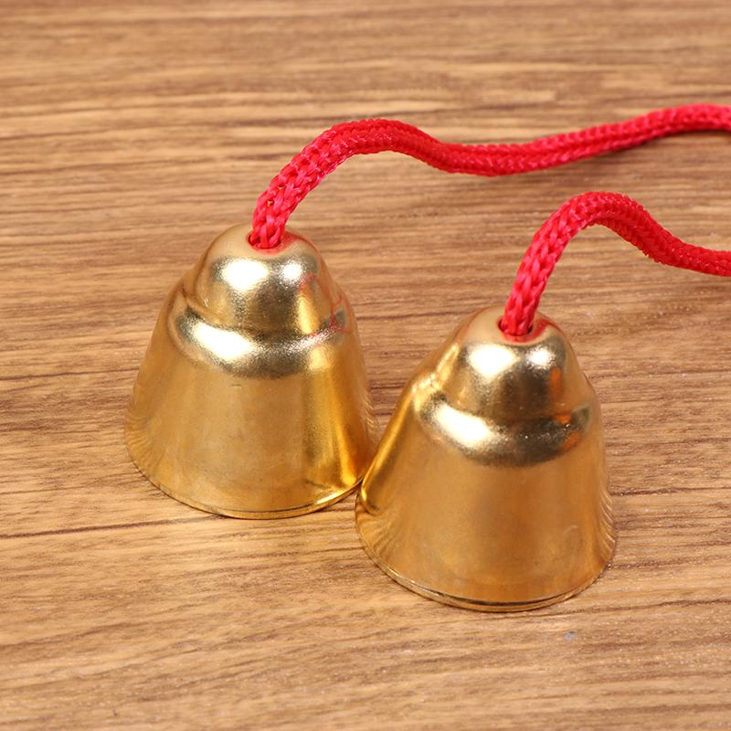 1 Par de Brinquedo de Instrumento Musical Infantil Sino com Cordas/Cabos Instrumento Montessori Orff Brinquedo de Aprendizagem Musical para Jardim de Infância