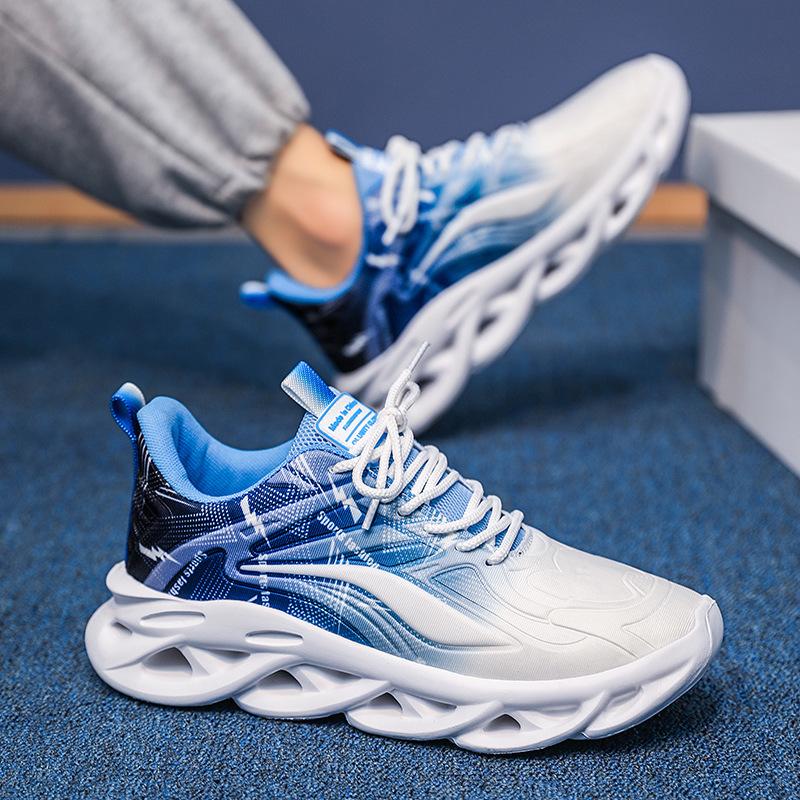 Men's shoes 2 new autumn trend men's casual running sports shoes men's versatile thick soles