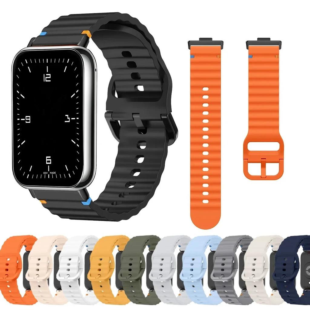 Silikonarmband für Redmi Watch 5/4 Armband Ersatz Atmungsaktives Handgelenk Sportband Correa für Mi Band 9/8pro Weiches Armband