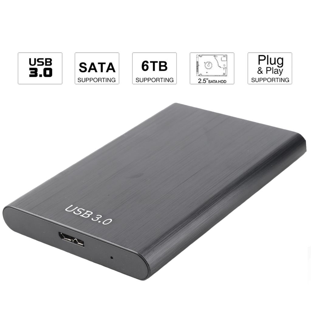 2.5-Inch SATA USB 3.0 Laptop 7-9.5MM Hard Drive SSD Enclosure External Laptop Disk Case(Black) (Not