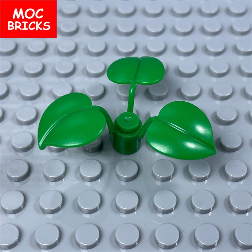 Set  MOC Bricks Plant Frog lizard Mushroom Brush City Assembled Educational Building Blocks Kits Toys For Children DIY Part