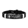 Silicone Material Family Friendship Bracelet ID Wristband Christian Bracelet  Christian Gifts