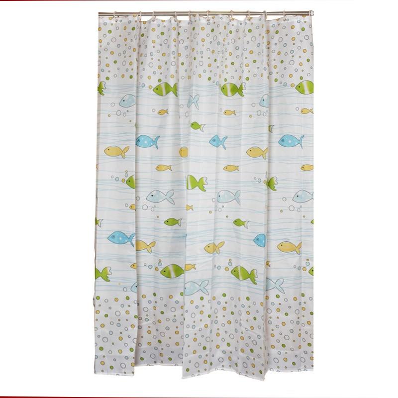 Fish Pattern Bathroom Waterproof Shower Curtains For Bathroom Waterproof Shower Curtain (120*200cm)