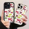 JT458 Залишок Хо-Хо-Хо Санти для iPhone 17 16 15 14 13 Pro Max Samsung S26 S25 Ultra A17 A07 A56 A16 Xiaomi 15T Redmi 15c 14C Note 11 12 М'який чохол