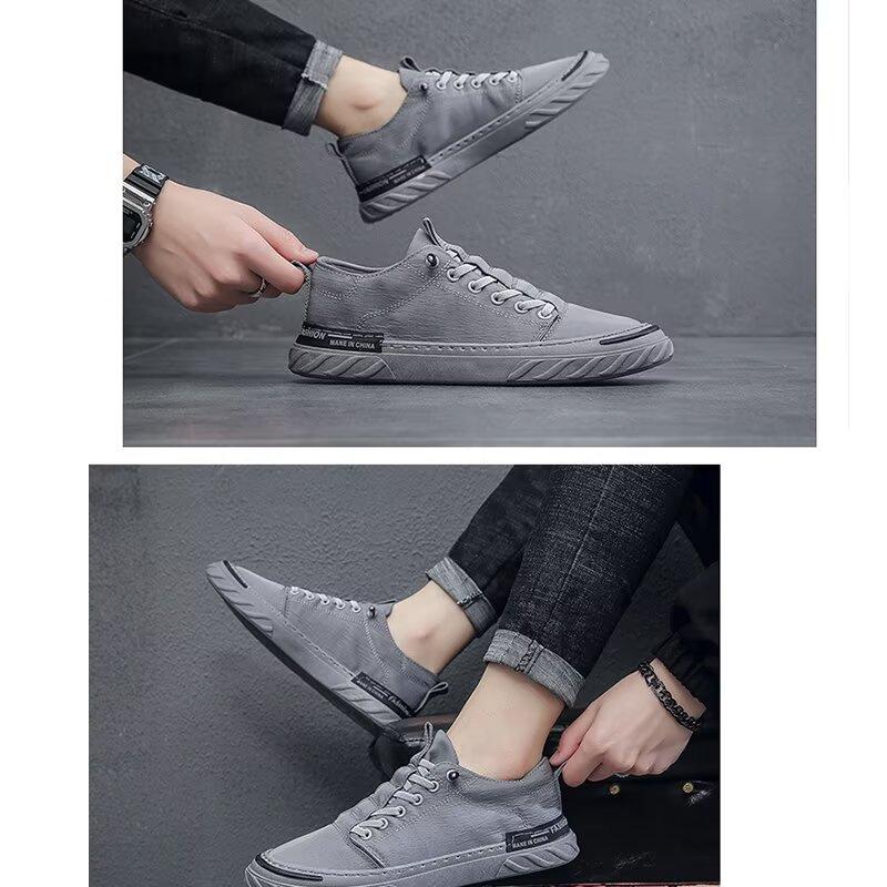 Neformální pánská pracovní obuv, boty odolné proti nečistotám a vodě, retro pánské boty, protiskluzová sportovní obuv na prkno