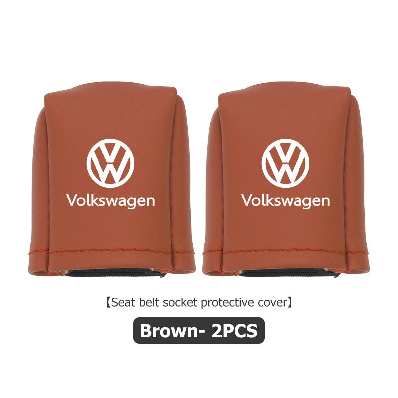 For Volkswagen VW Universal Car Front Seat Belt Buckle Protect Cover Anti Scratch Passat Golf 4 5 6 Tiguan Polo Scirocco Jetta QR9