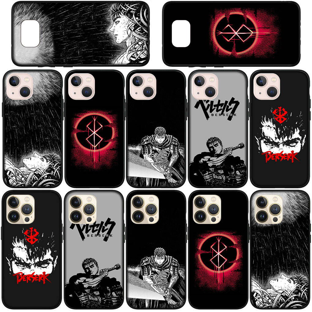 Phone Case for Samsung Galaxy S25 S23 S22 S24 Ultra FE S9 A05 A06 A15 A16 A36 A37 A35 A34 A52 A54 A55 A56 A57 A25 A26 A53 A17 Anime Berserk Guts Cover