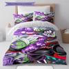 Zamasu Pattern Bedding,Quilt Set Quilt Cover Pillowcase Home Birthday Gift (1 * Duvet Cover + 2 * Pillowcase, Without Core)