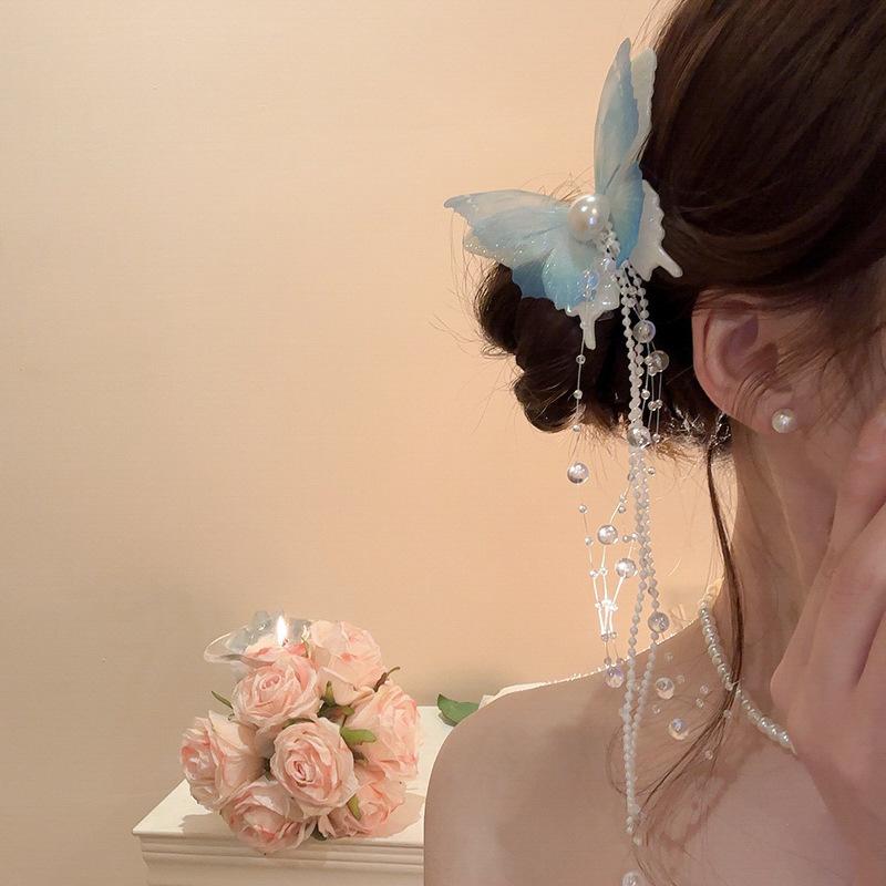 Holiday wind egg flower other side flower grab clip sweet girl bangs side hairpin bohemian hair accessories