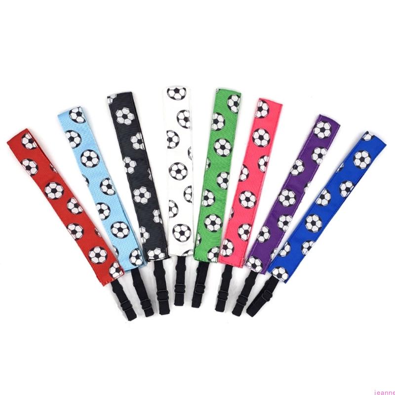 4PCS Football Themed Headbands Elastic Workout Sweat Headbands For Men Women Fitness Running Soccer Festival Celebration