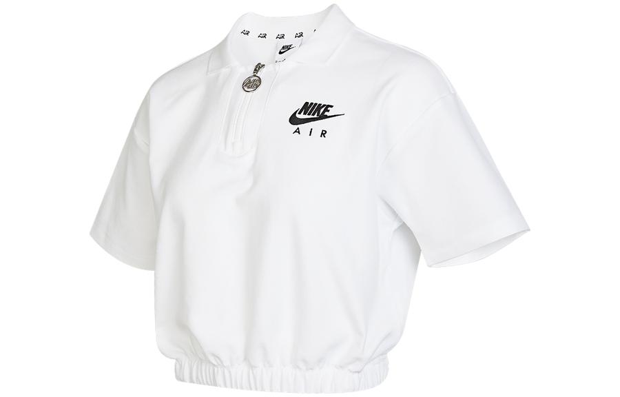 Nike Crop Tops Women s White Lapel Moderate DM6465-100 M