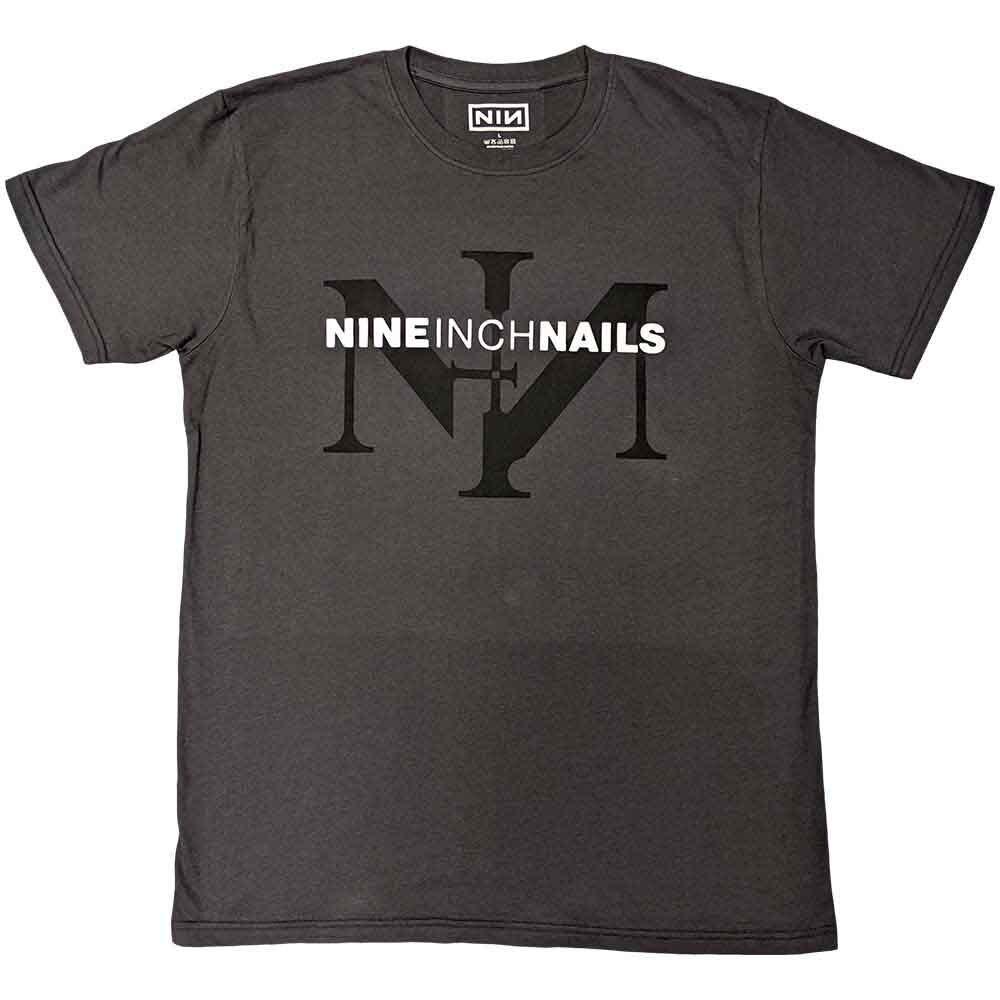 Nine Inch Nails Icon Logo T-Shirt Grey New XXXXL