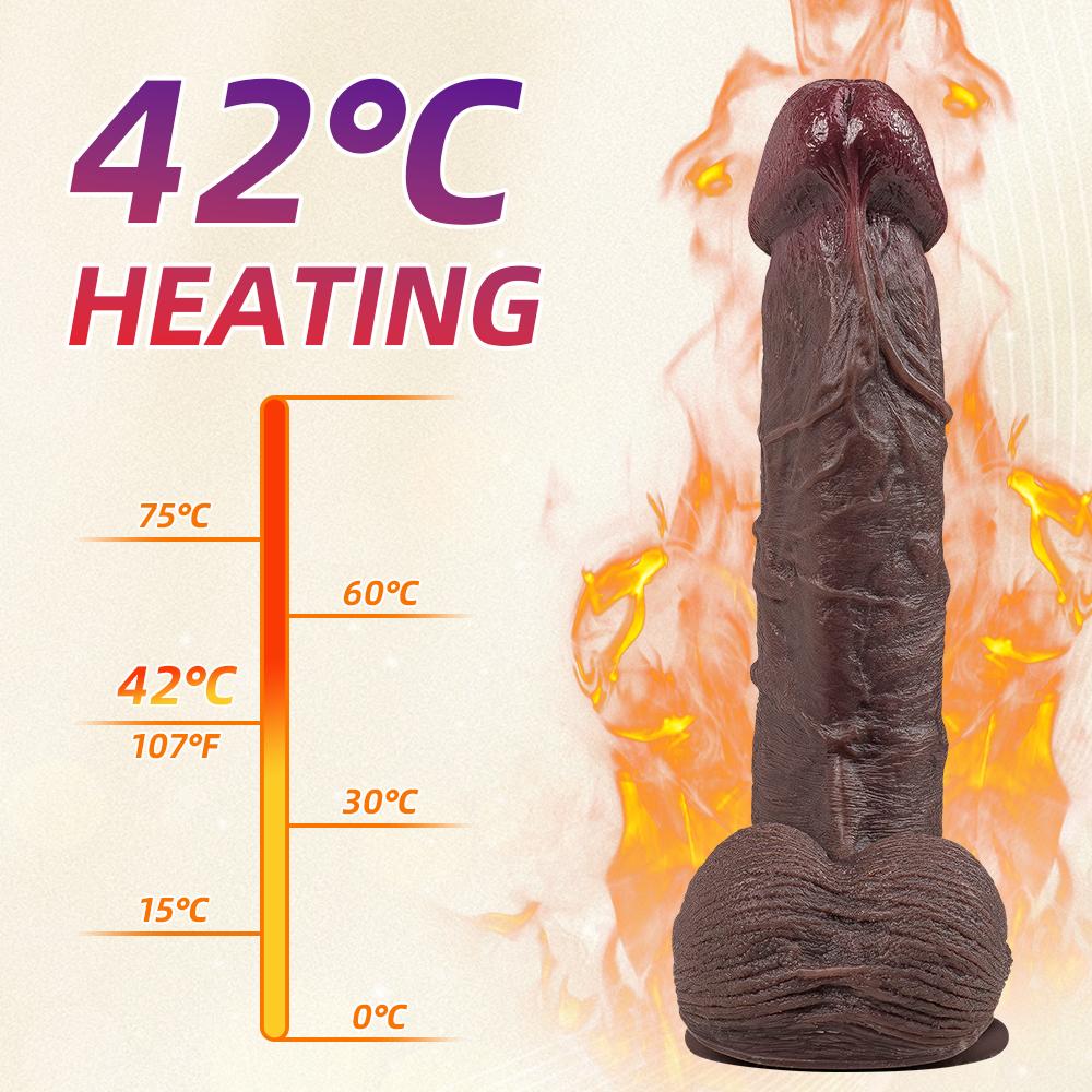 Thrusting Realistic Penis Dildo Vibrator Sex Toys for Ladies Women Sexual Wellness Telescopic Dildo Female Masturbation Strong Suction Cup Adult Toys