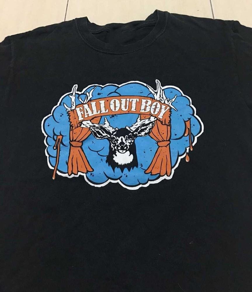 Футболка группы Fall Out Boy Хлопок Унисекс Все Размеры US333 Унисекс Футболка XXL