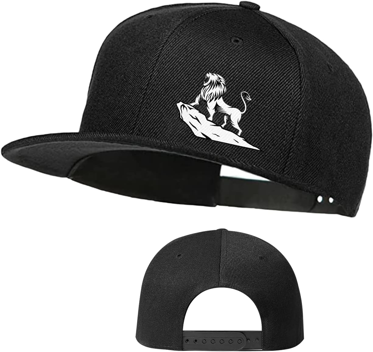 

Black Cat Retro Sunset Graphic Baseball Cap Unisex Polyester Snapback Hat Outdoor Adjustable Dad Hat One Size