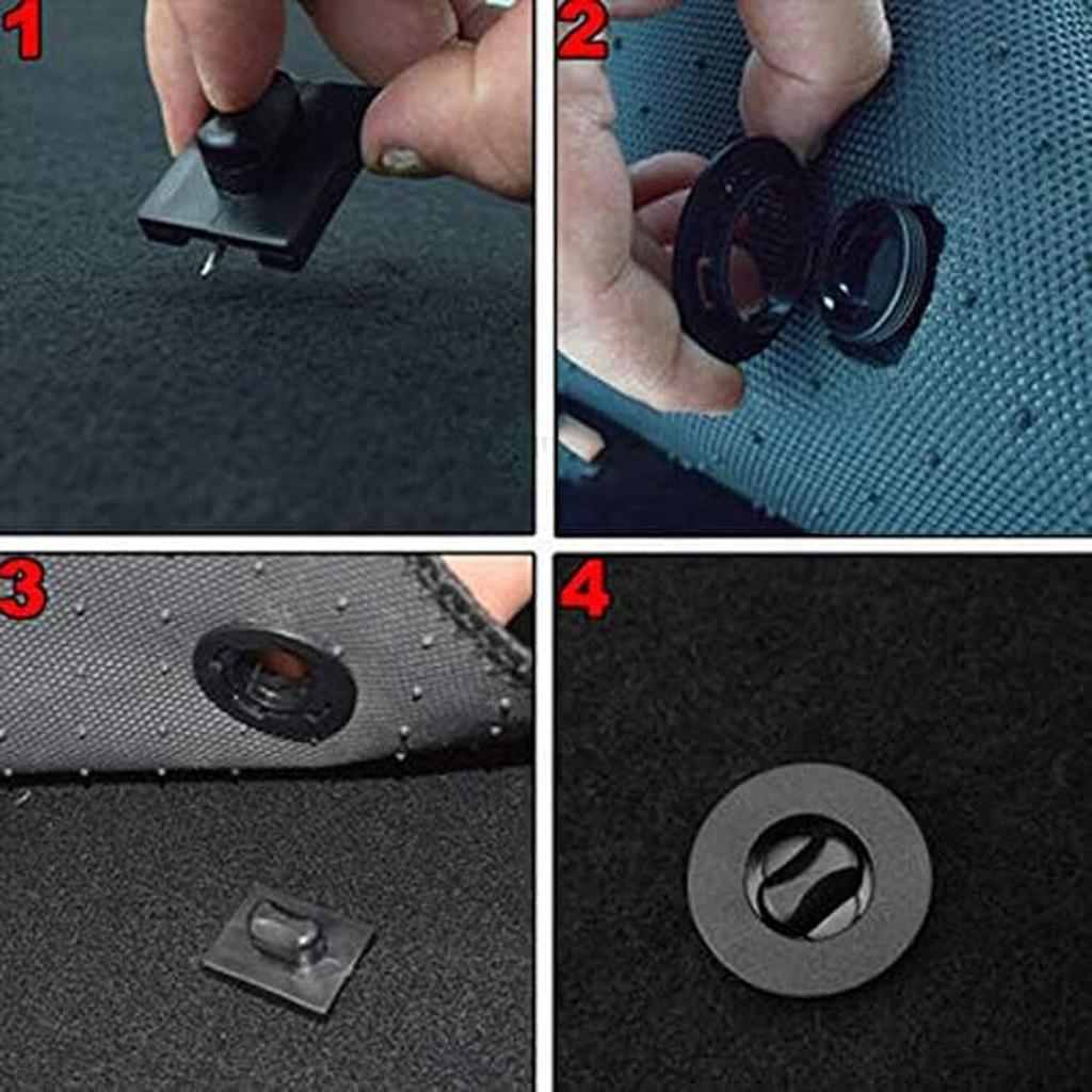 Floor Mat Stoppers [Set of 4] Universal Car Floor Mat Clips Universal Car Block Clip Carpet Floor Holder Sleeve