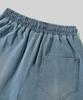 Beodeonteu Front Line Washed Wide Sweatpants [Medium Blue]