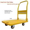 Folding Flatbed Handcart: Silent Cargo Carrier & Pull Cart