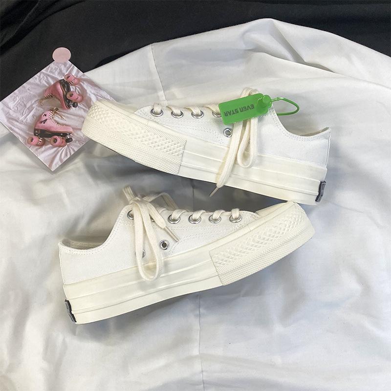 Platform canvas shoes female student Harajuku versatile board shoes 5615