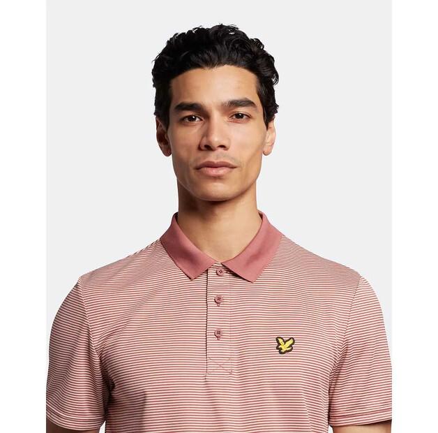 Lyle & Scott Microstripe Short Sleeve Polo