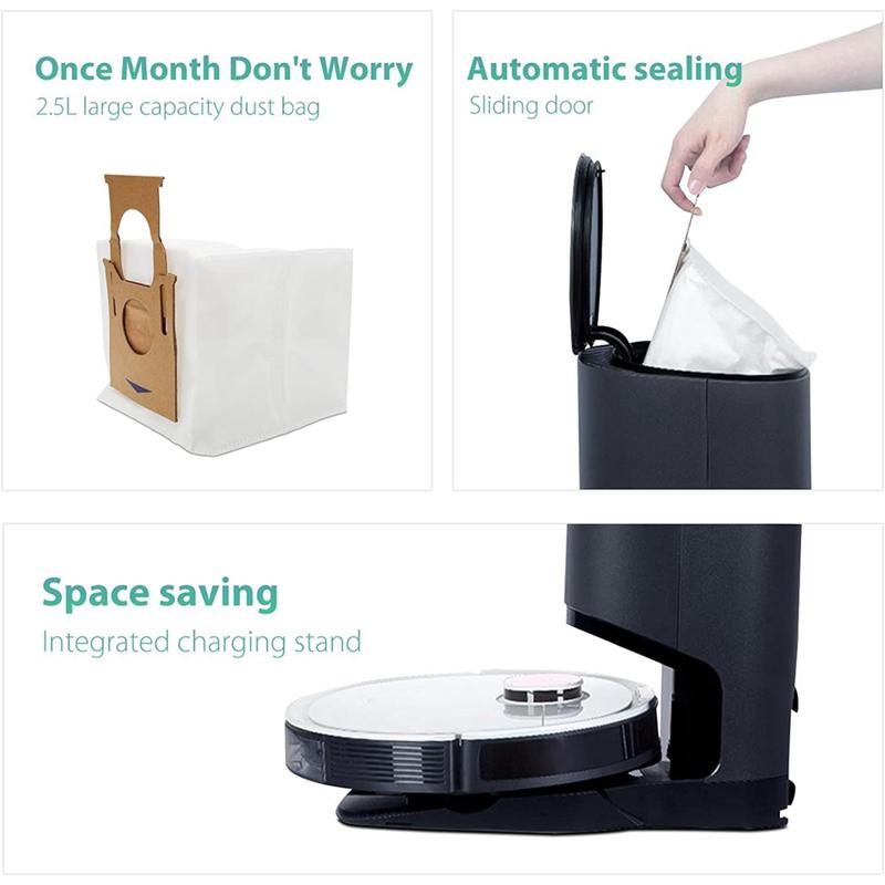 For Ecovacs DEEBOT OZMO T8+ / T8 AIVI / T8 Max / N8 Plus / N8 Pro Vacuum Main Side Brush Filter Mop Cloth Dust Bag Parts