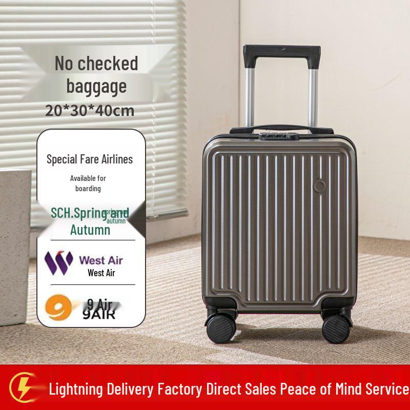 Spring Airlines 14-Zoll Leichter Handgepäckkoffer mit Universalrollen & Zahlenschloss - 20x30x40CM