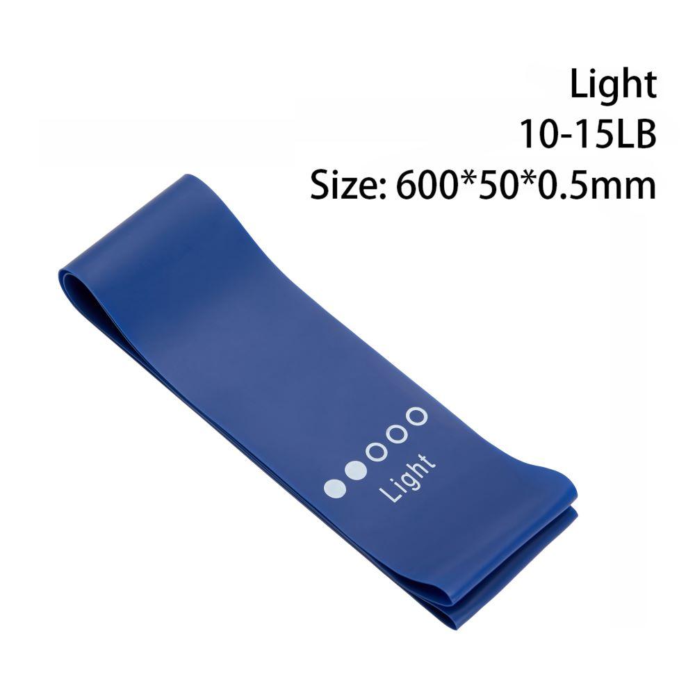 Yoga Resistance Rubber Band Fitness Elastic Band 03 To 11 Mm Gym Strength Training Pilates Latex Elastic Band Indoor Equipment