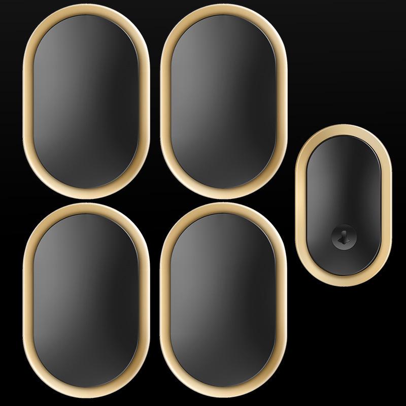 Battery-Powered Wireless Doorbell for Home, No Plug, 1 Transmitter 4 Receivers, Waterproof